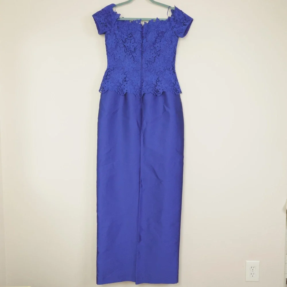 Rickie‎ Freeman Teri Jon Dress Lace Off Shoulder Gown